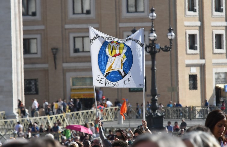 Piazza San Pietro, 25 settembre 2016: Messa per Giubileo catechisti - fedeli di Seveso in piazza