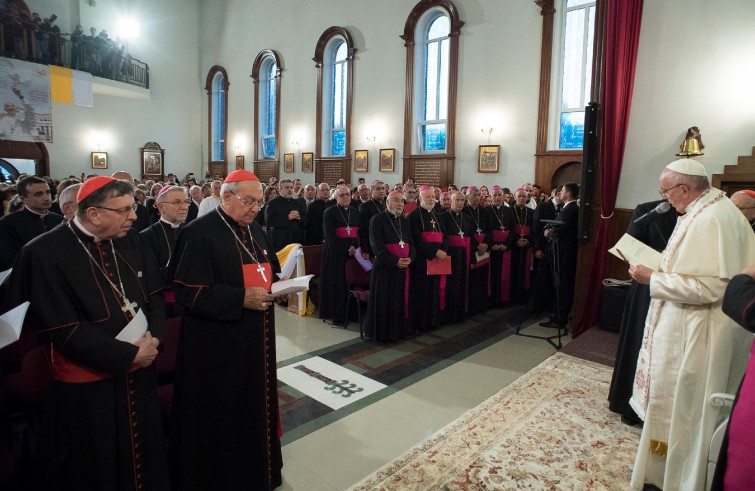 Papa Francesco incontra la comunità assiro-caldea (Tbilisi, 30 settembre 2016)