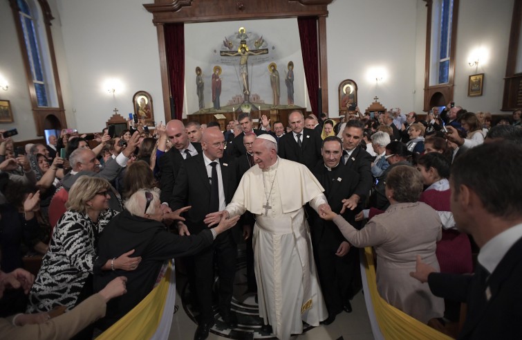 Papa Francesco incontra la comunità assiro-caldea (Tbilisi, 30 settembre 2016)