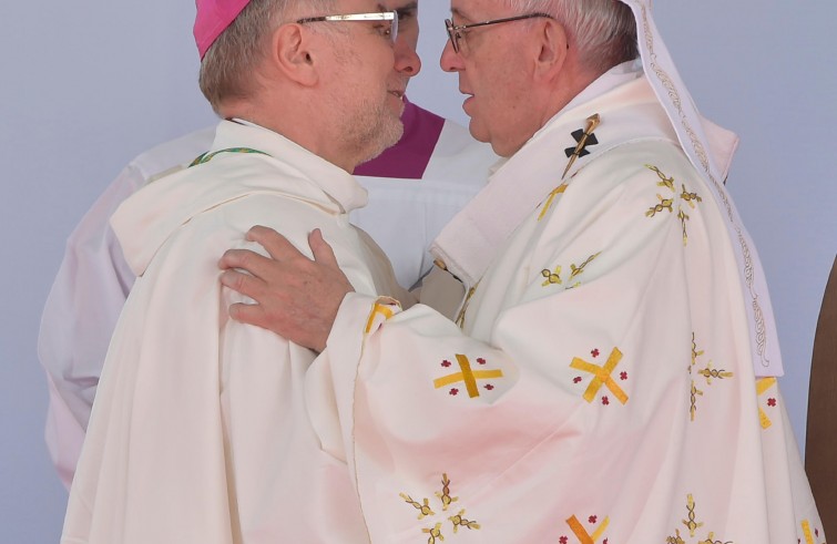 Papa Francesco celebra la Messa Santa Messa nello Stadio M. Meskhi (Tbilisi, 1 ottobre 2016)