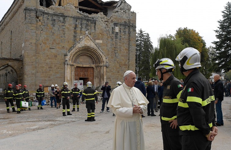 Papa Francesco ad Amatrice (4 ottobre 2016)