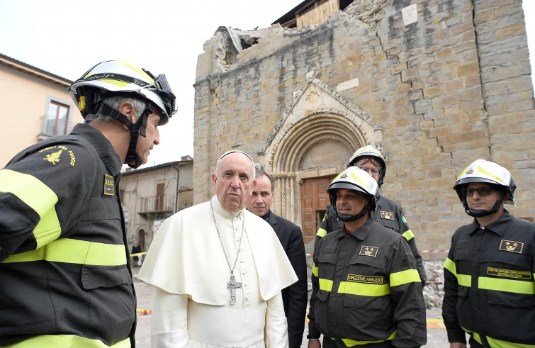 Papa Francesco ad Amatrice (4 ottobre 2016)