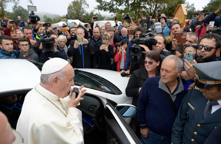 Papa Francesco ad Amatrice (4 ottobre 2016)