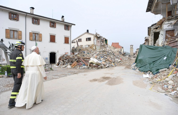 Papa Francesco ad Amatrice (4 ottobre 2016)