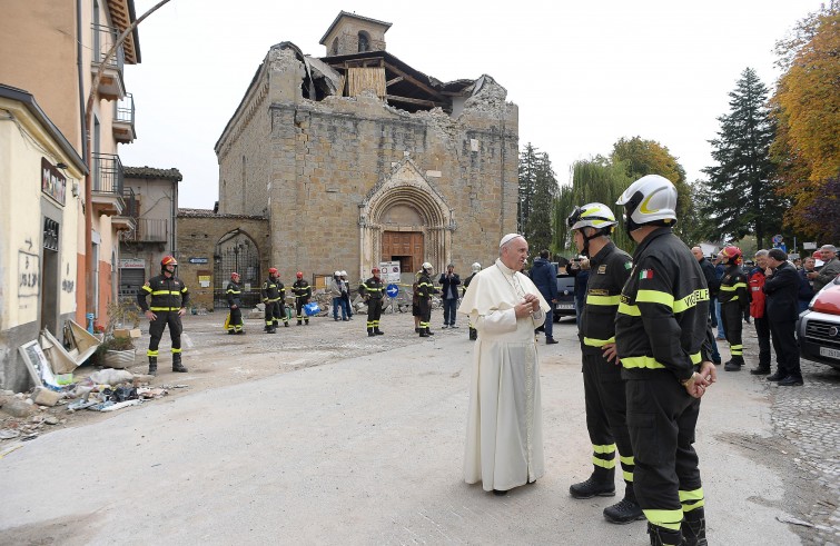 Papa Francesco ad Amatrice (4 ottobre 2016)