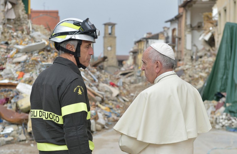 Papa Francesco ad Amatrice (4 ottobre 2016)