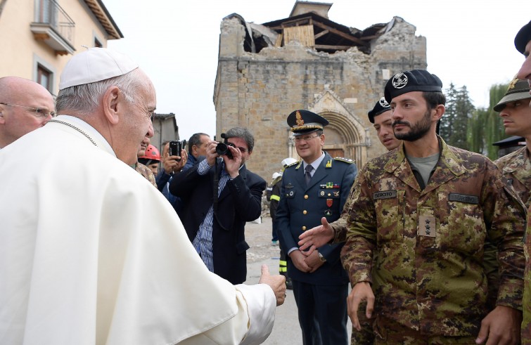 Papa Francesco ad Amatrice (4 ottobre 2016)