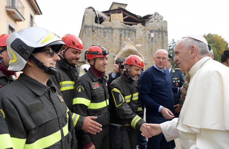 Papa Francesco ad Amatrice (4 ottobre 2016)