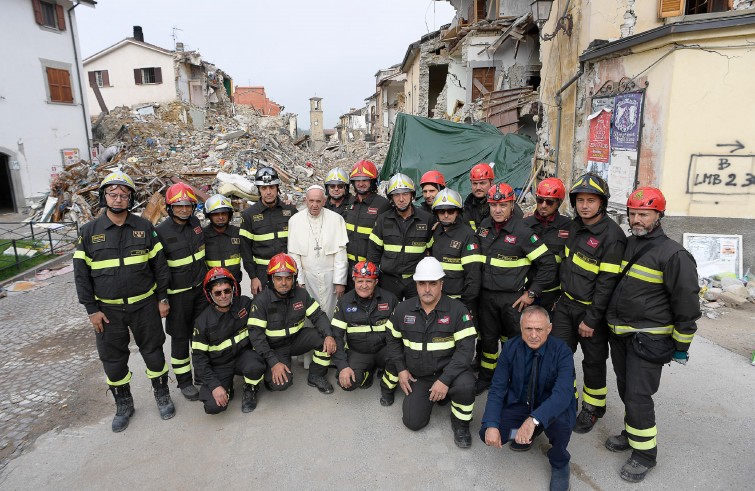 Papa Francesco ad Amatrice (4 ottobre 2016)