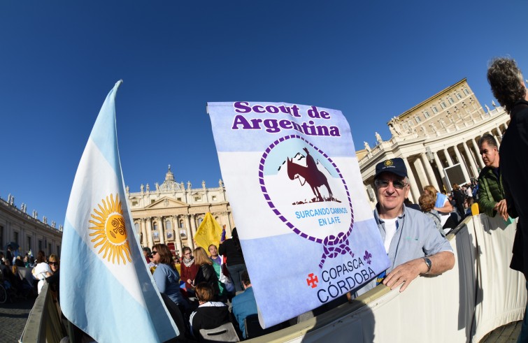 Vaticano, 16 ottobre 2016: Papa Francesco celebra la Messa con il rito di canonizzazione di 7 Beati - fedeli