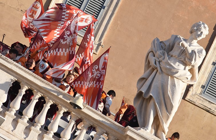 Piazza San Pietro, 22 ottobre 2016: Udienza giubilare Papa Francesco - sbandieratori