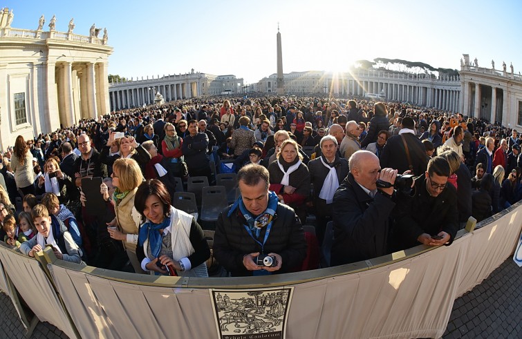 Piazza San Pietro, 22 ottobre 2016: Udienza giubilare Papa Francesco - fedeli