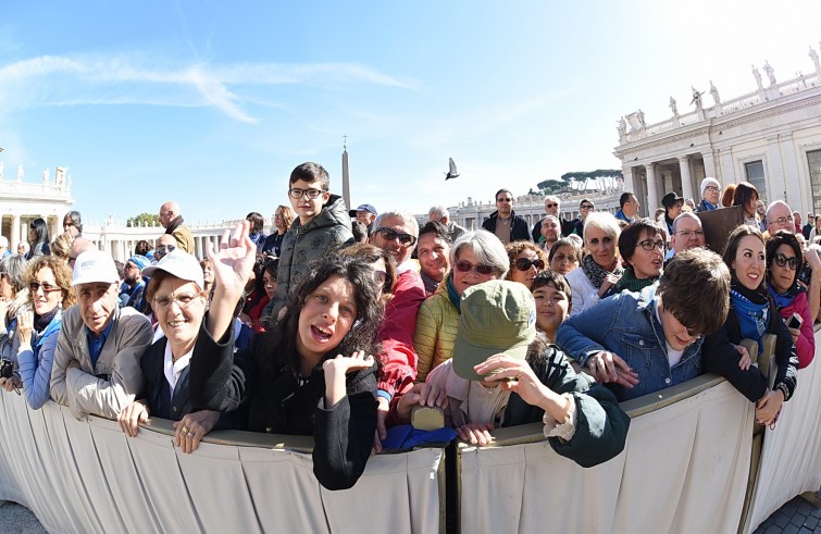 Piazza San Pietro, 22 ottobre 2016: Udienza giubilare Papa Francesco - fedeli