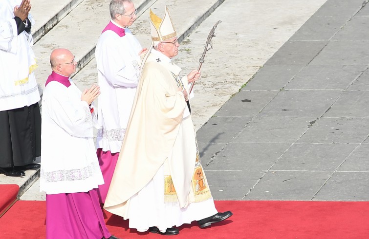 Vaticano, 20 novembre 2016: Papa Francesco celebra messa chiusura Porta Santa -