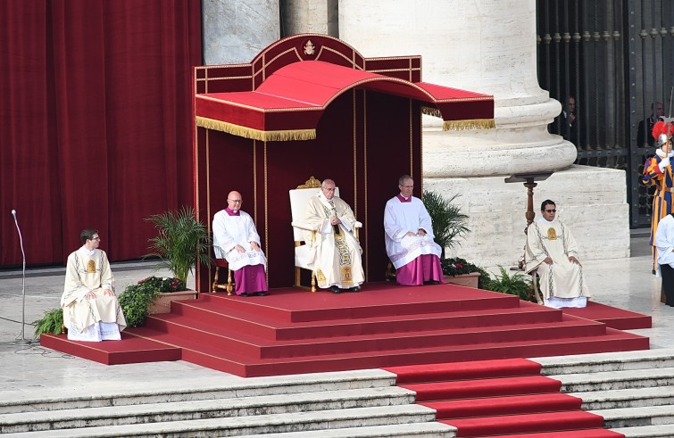 Vaticano, 20 novembre 2016: Papa Francesco celebra messa chiusura Porta Santa -