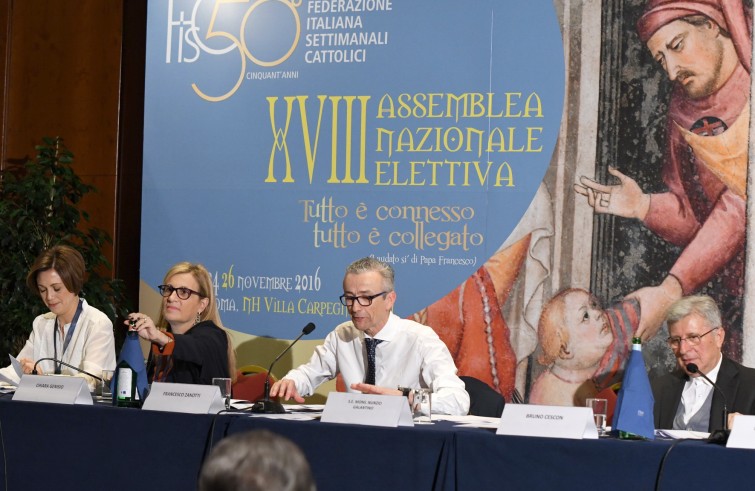 Roma, 24-26 novembre 2016: Federazione Italiana Settimanali Cattolici, XVIII assemblea elettiva nel 50° anniversario di fondazione - Francesco Zanotti