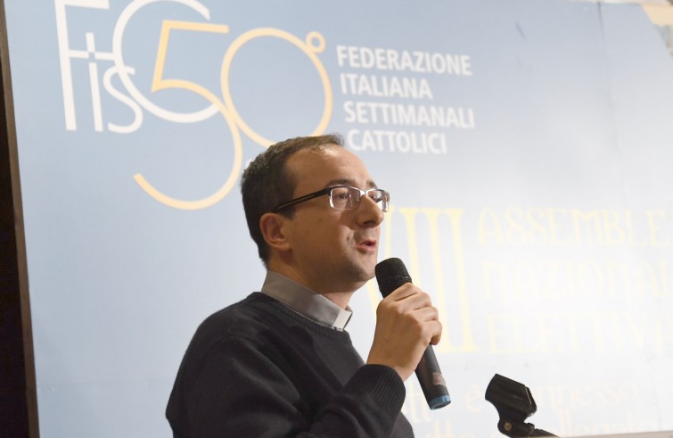 Roma, 24-26 novembre 2016: Federazione Italiana Settimanali Cattolici, XVIII assemblea elettiva nel 50° anniversario di fondazione - don Claudio Tracanna, Abruzzo e Molise