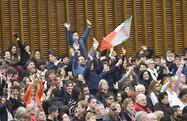 Aula Paolo VI, 30 novembre 2016: Udienza generale Papa Francesco - gruppo Asisium