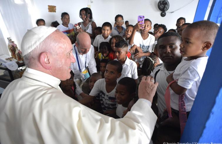 Viaggio Apostolico del Santo Padre In Colombia (6-11 settembre 2017) – 10-09-2017 Casa della Sig.ra Lorenza