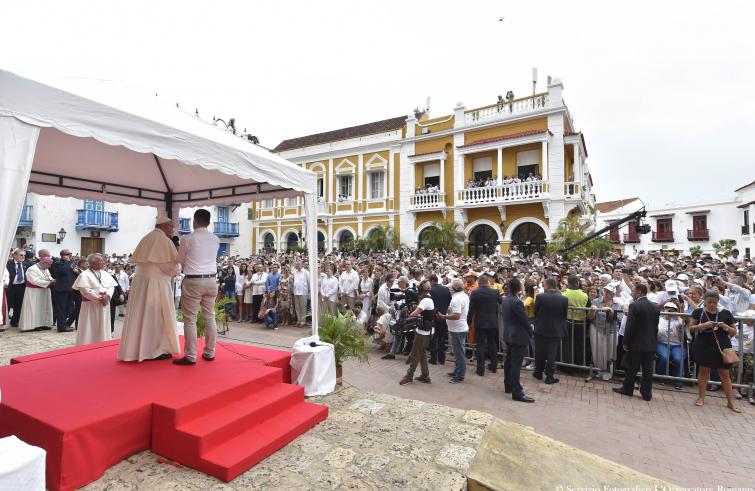 Viaggio Apostolico del Santo Padre In Colombia (6-11 settembre 2017) – 10-09-2017 Angelus Chiesa San Pietro Claver