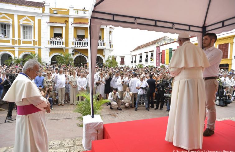 Viaggio Apostolico del Santo Padre In Colombia (6-11 settembre 2017) – 10-09-2017 Angelus Chiesa San Pietro Claver