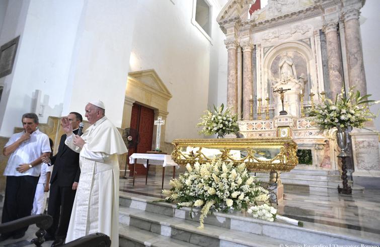 Viaggio Apostolico del Santo Padre In Colombia (6-11 settembre 2017) – 10-09-2017 Visita alla Chiesa San Pietro Claver