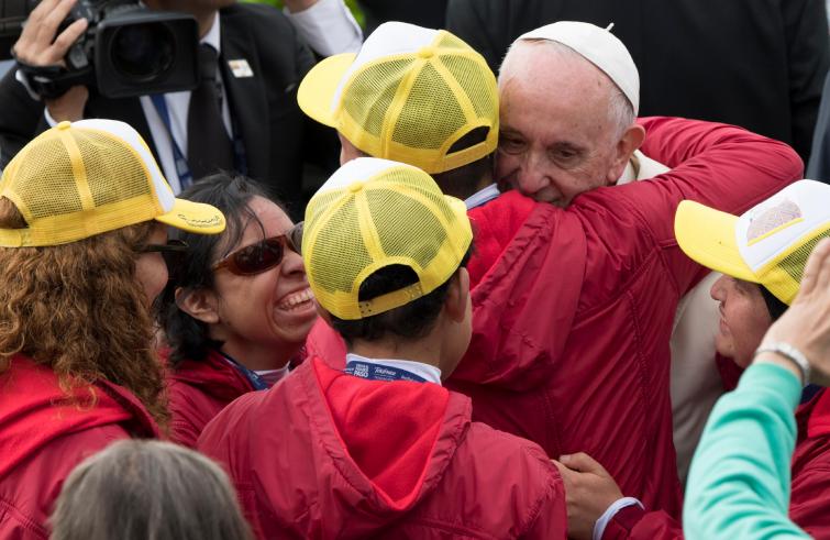 Bogotà (Colombia), 7 settembre 2017: Papa Francesco visita la Cattedrale