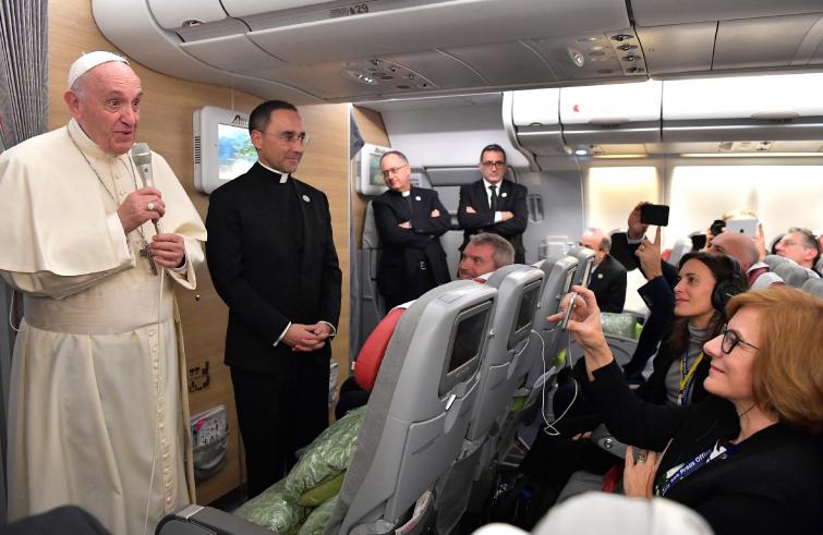 Roma, 26 novembre: Viaggio Apostolico di Papa Francesco in Myanmar e Bangladesh (26 novembre – 2 dicembre), la partenza da Roma